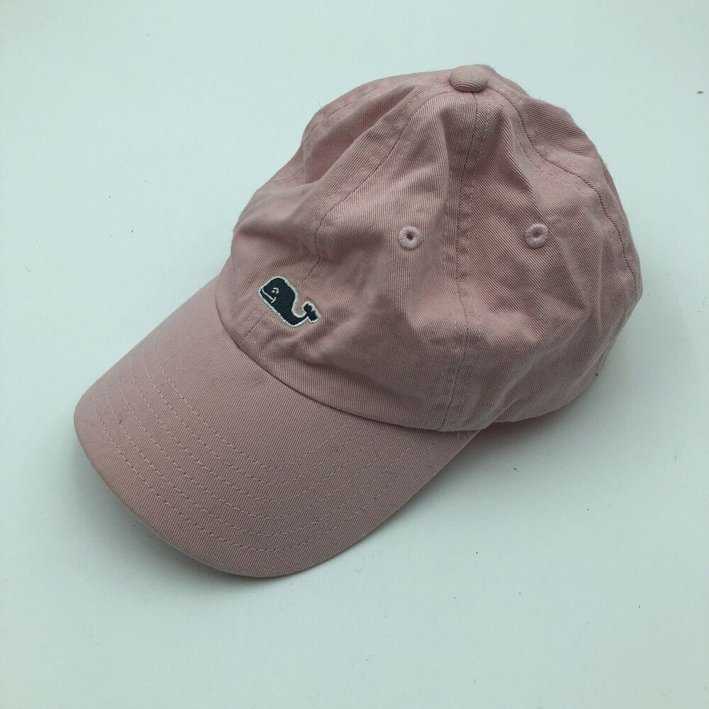 Vineyard Vines Pink Whale Logo Adjustable Strapback Baseball Cap Hat